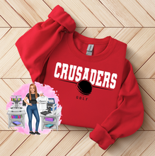 Load image into Gallery viewer, Crusaders Golf Tee, Sweatshirt, Long Sleeves, or Hoodie
