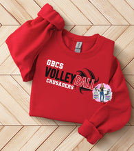 Load image into Gallery viewer, GBCS Crusaders Volleyball Tee , Sweatshirt, Long Sleeves, or Hoodie