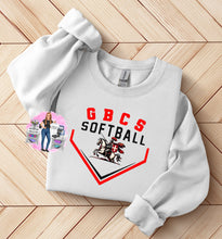 Load image into Gallery viewer, GBCS Crusaders Softball Tee, Sweatshirt, Long Sleeves, or Hoodie