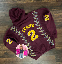 Load image into Gallery viewer, Sherman Tide Baseball Hoodie