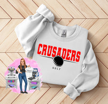 Load image into Gallery viewer, Crusaders Golf Tee, Sweatshirt, Long Sleeves, or Hoodie
