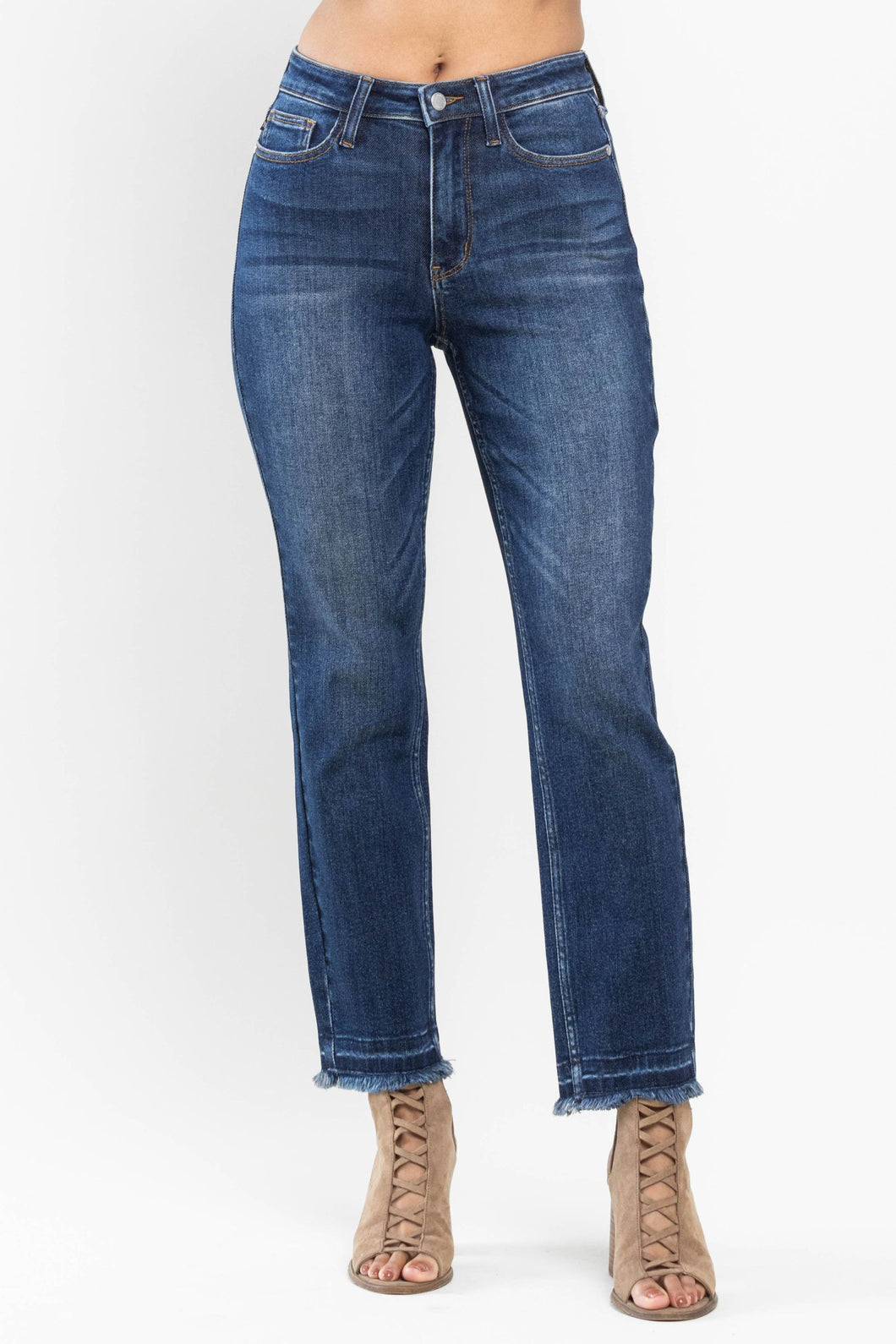 Women's Judy Blue High Waist Released Hem Slim Jeans