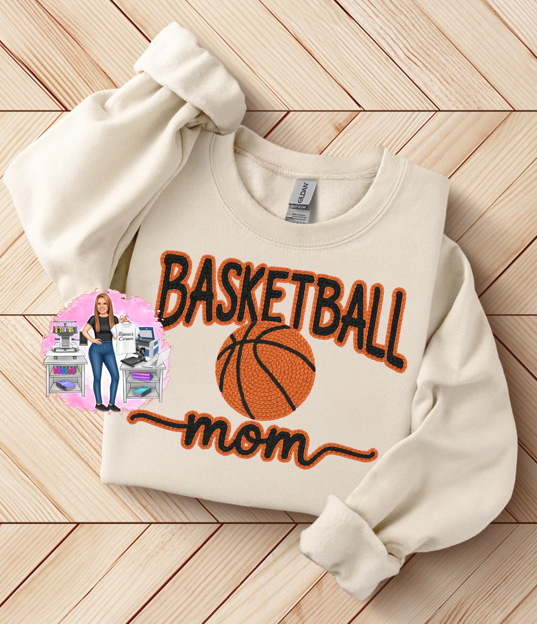 Basketball Mom Faux Crochet Tee