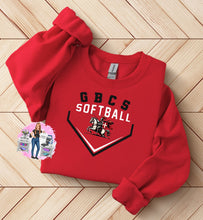 Load image into Gallery viewer, GBCS Crusaders Softball Tee, Sweatshirt, Long Sleeves, or Hoodie
