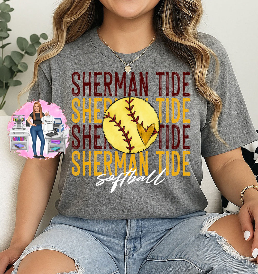 Sherman Tide Softball Tee