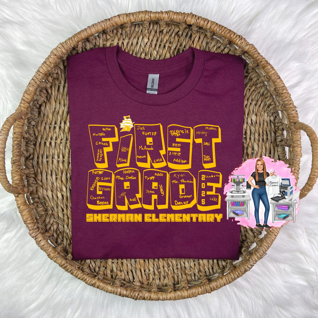 SES 2025 First Grade Class Signature Tee