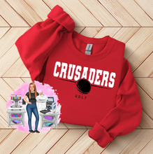 Load image into Gallery viewer, Crusaders Golf Tee, Sweatshirt, Long Sleeves, or Hoodie
