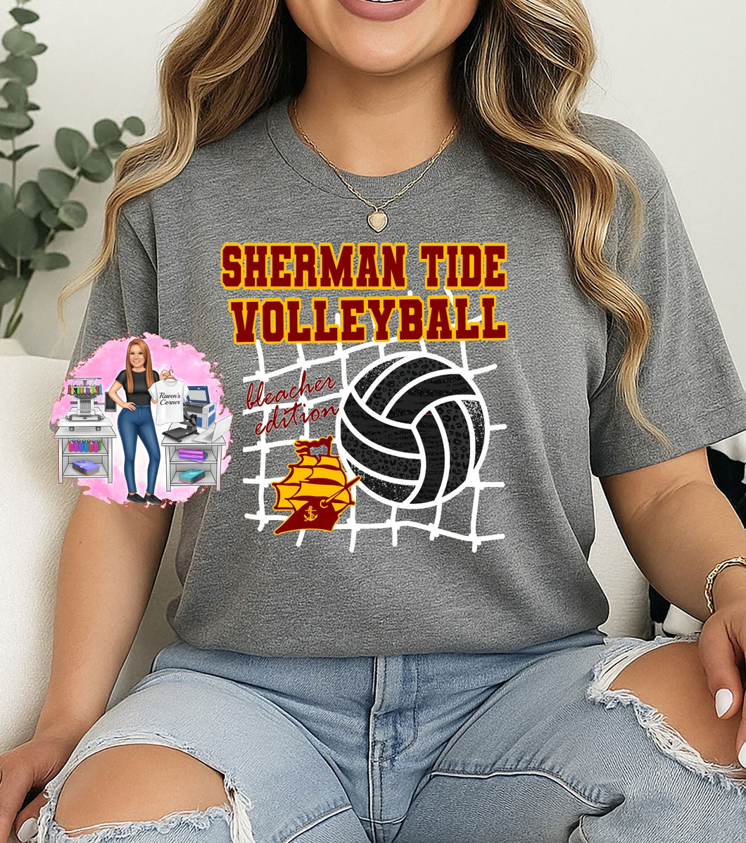 Sherman Tide Volleyball Bleacher Edition Tee