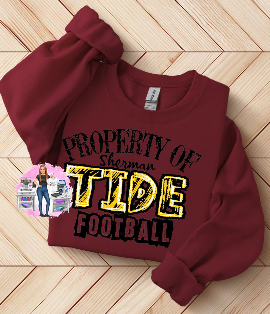 Property of Sherman Tide Football