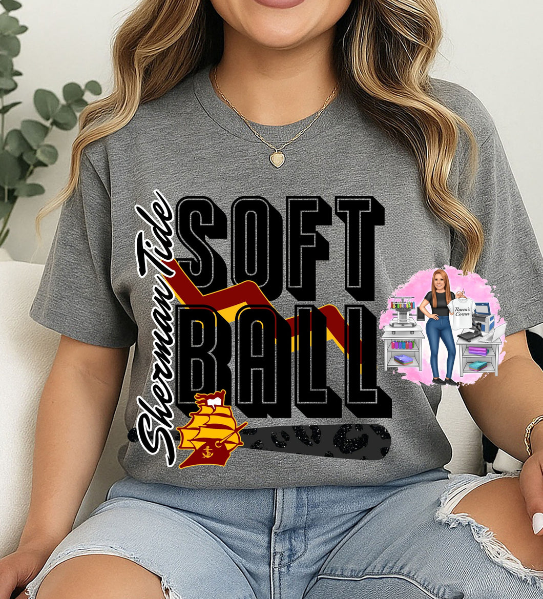 Sherman Tide Softball Tee