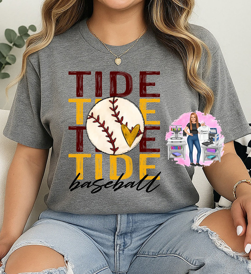 Tide Baseball Tee