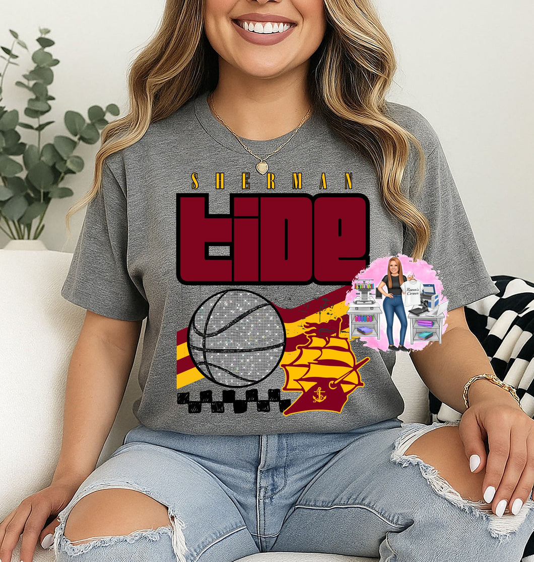 Tide Basketball Tee
