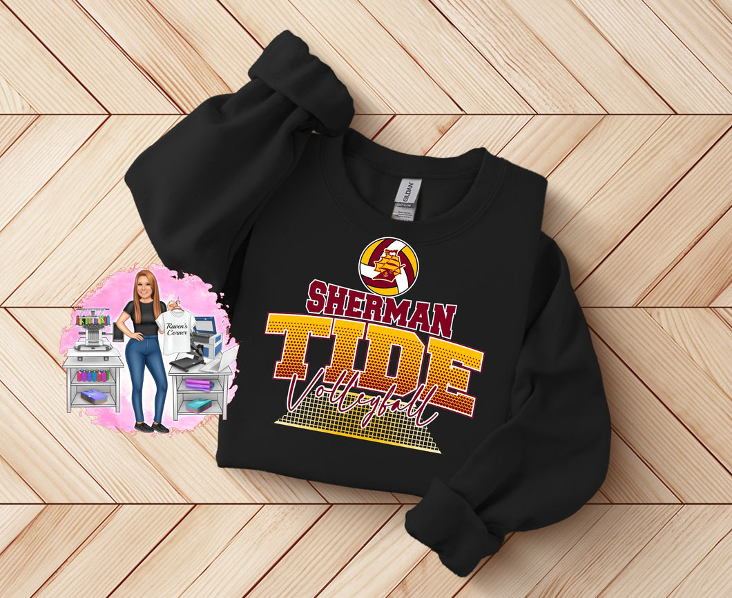 Sherman Tide Volleyball Tee