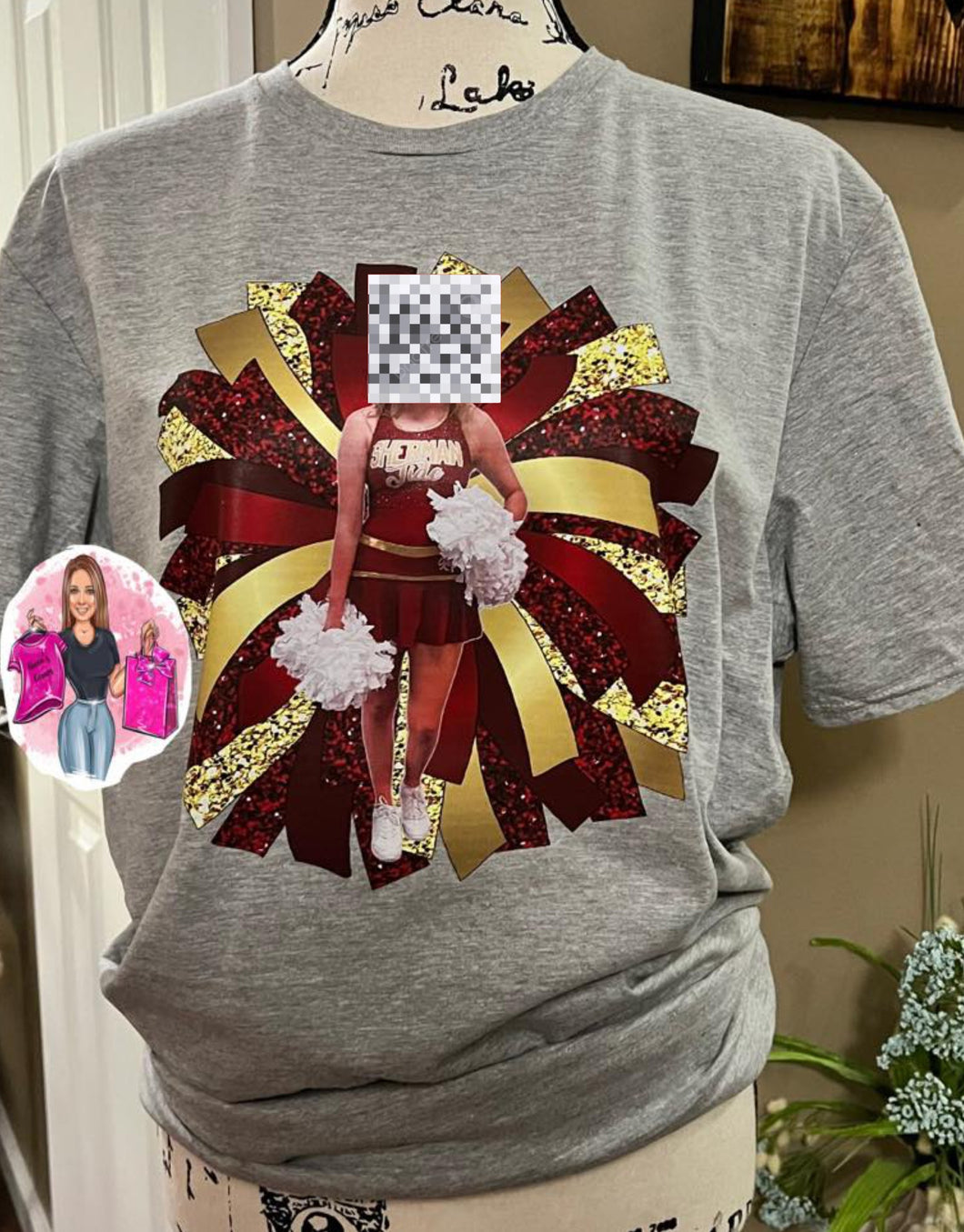 Personalized Cheer Tee with Picture