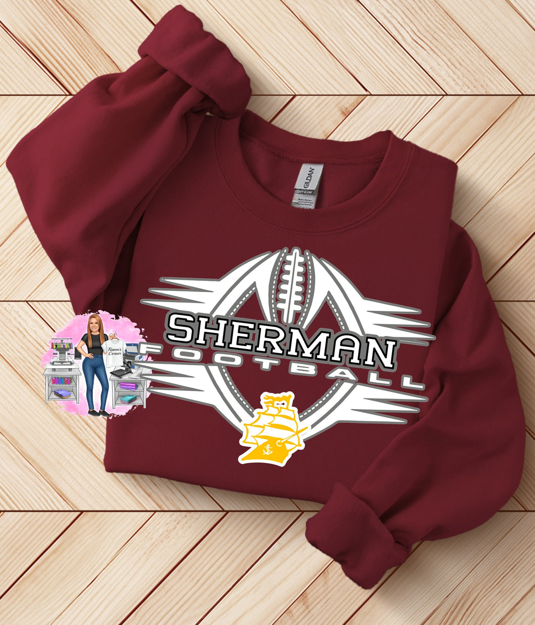 Sherman Football Tee