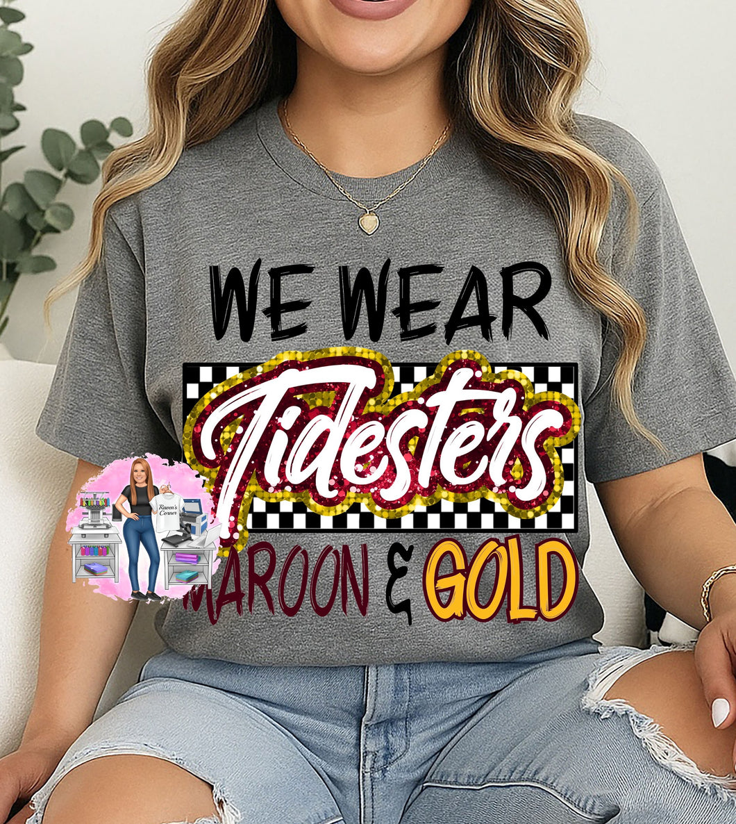 Tidesters We Wear Maroon & Gold Tee