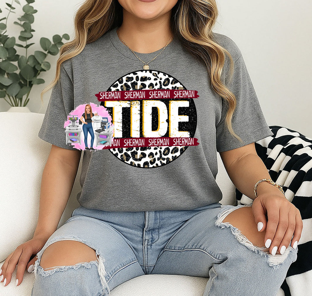 Sherman Tide Distressed Leopard Tee
