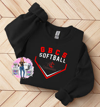 Load image into Gallery viewer, GBCS Crusaders Softball Tee, Sweatshirt, Long Sleeves, or Hoodie
