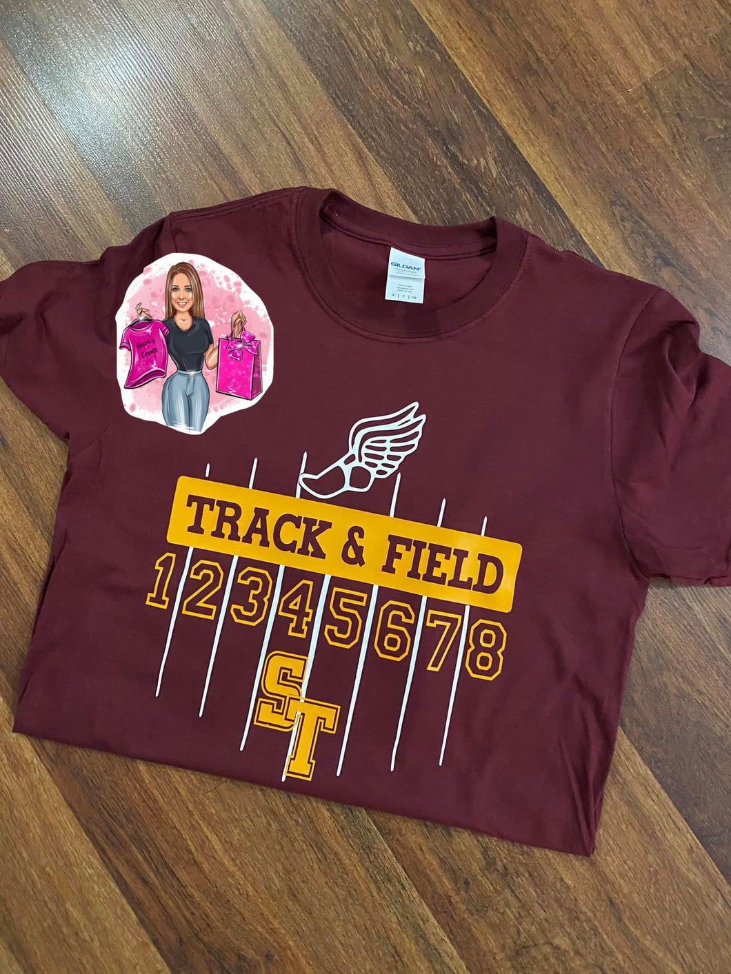 Sherman Tide Track & Field Tee
