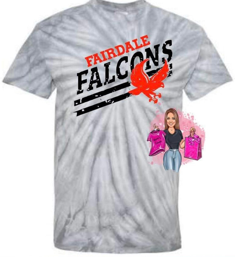 Fairdale Falcons Tie Dye Fan Gear Tee