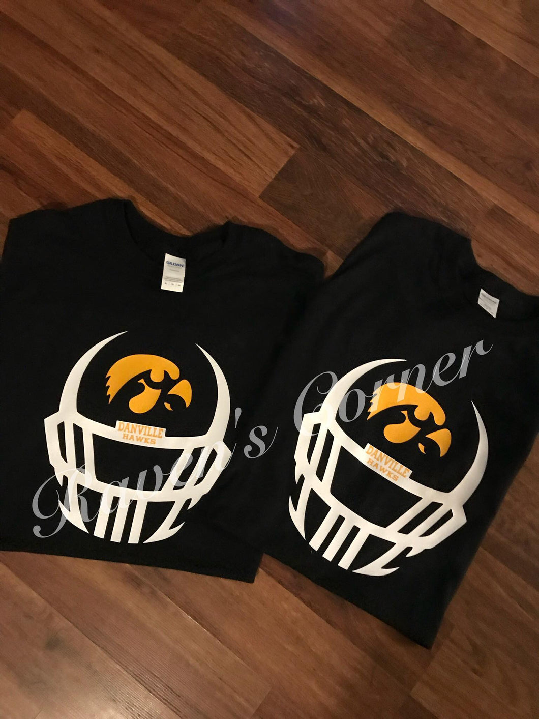 Danville Hawks Football Helmet Tee