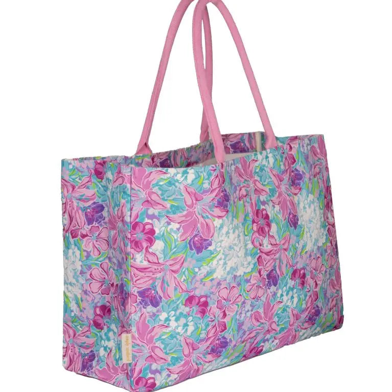 Simply Southern Pink Flower Bag Tote