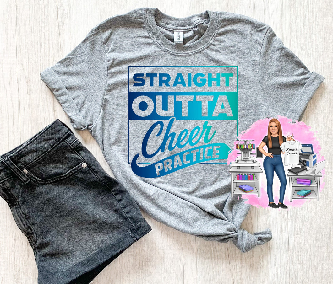Straight Outta Cheer Practice Tee