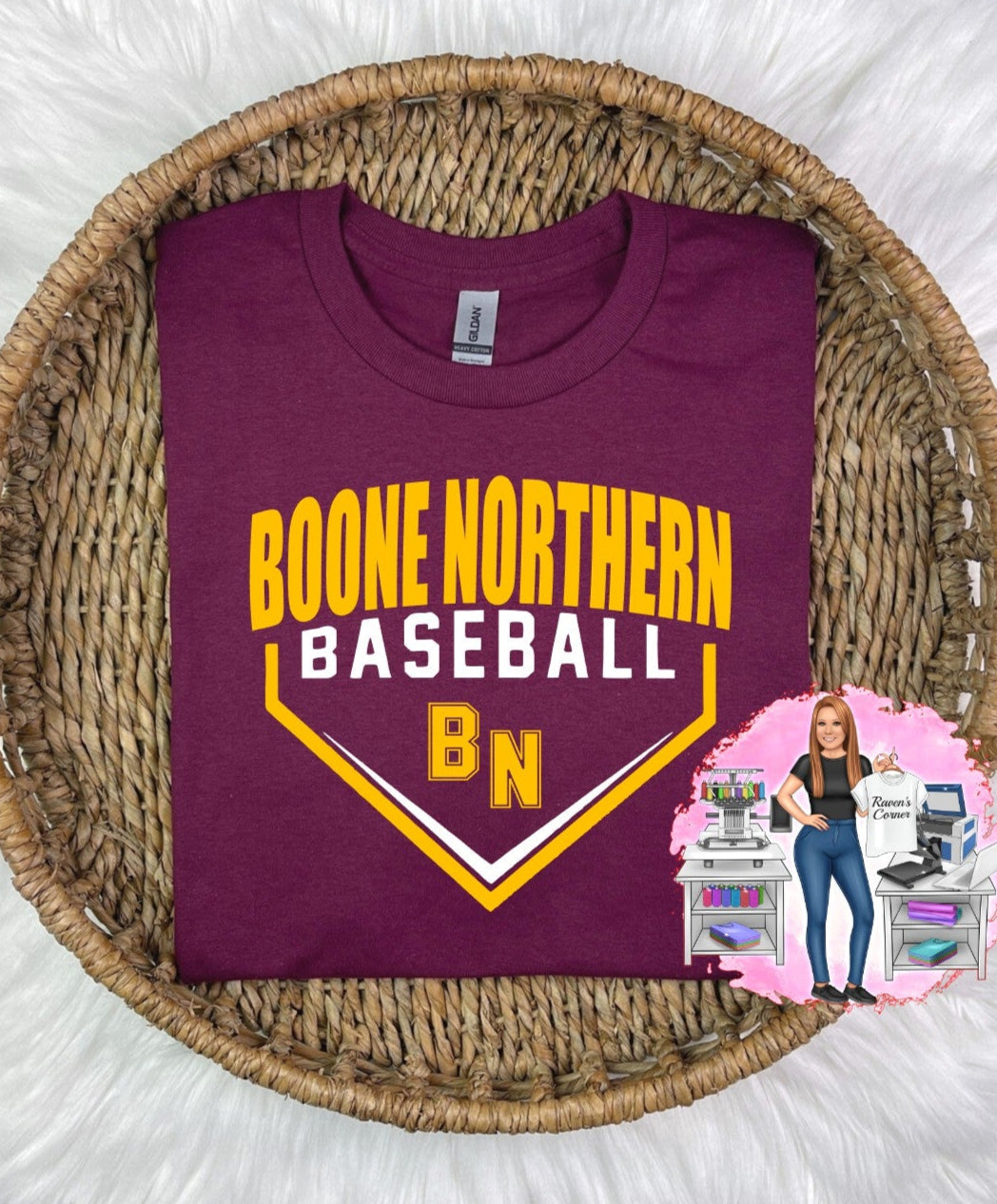 Boone Northern Baseball Tee