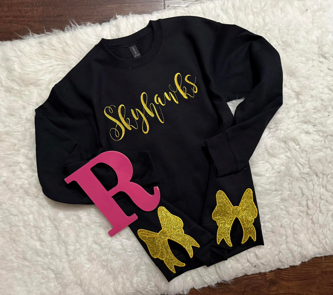 Embroidered Scott Skyhawks w/ Side Bows