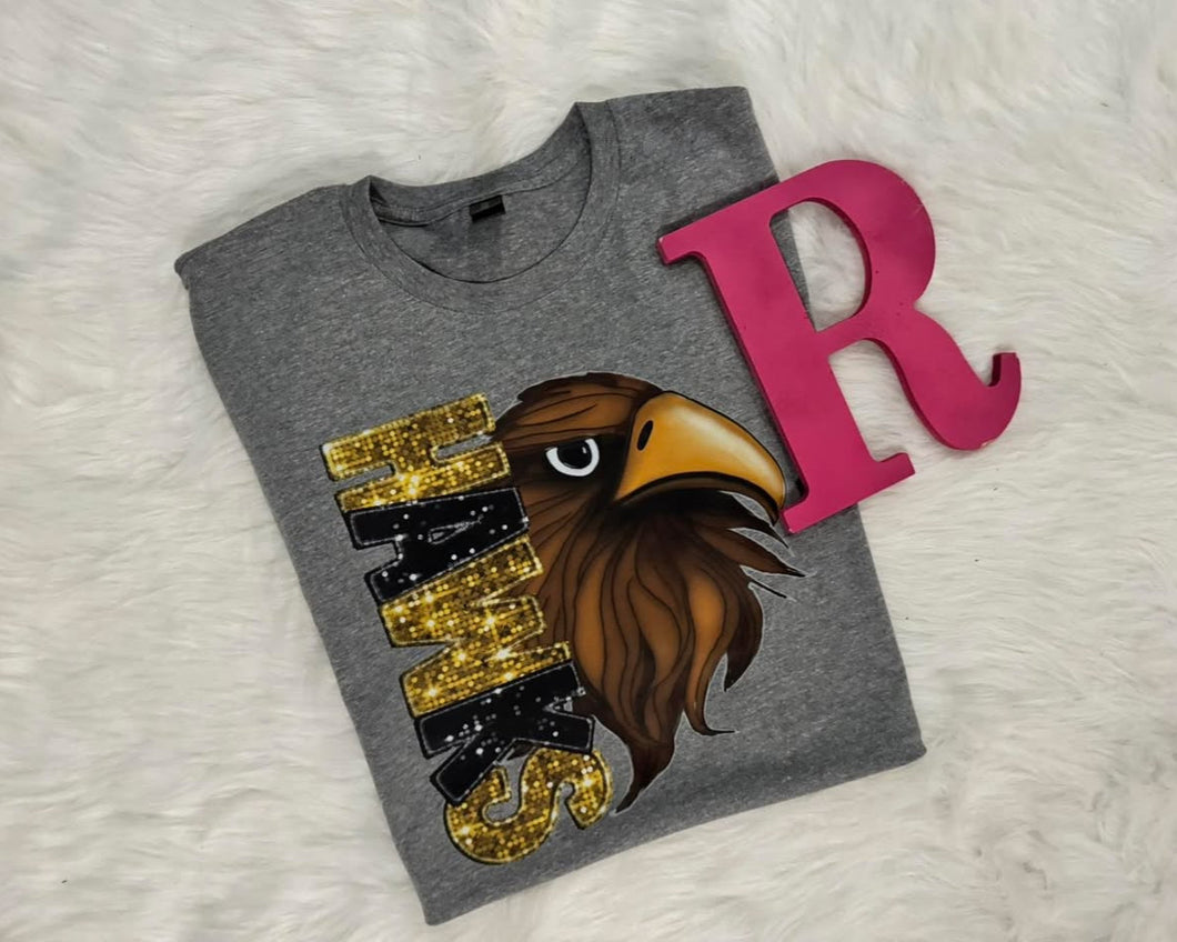 Hawks Faux Sequins Tee