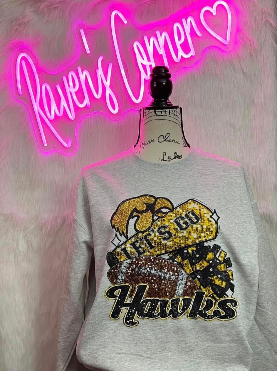 Danville Hawks Football & Cheer Faux Sequins