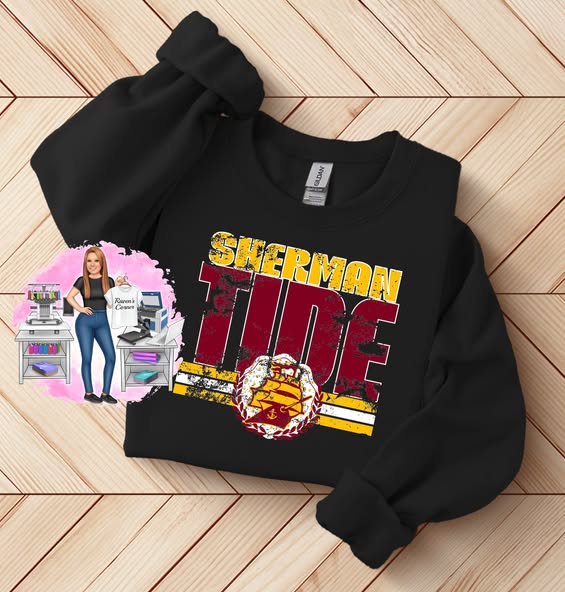 Distressed Sherman Tide w/ Ship Tee