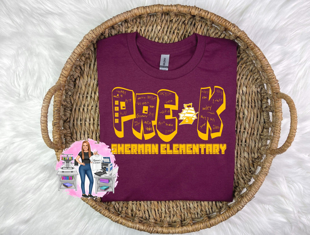 SES 2025 PreK Class Signature Tee