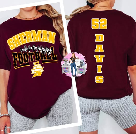 Sherman Football Tee