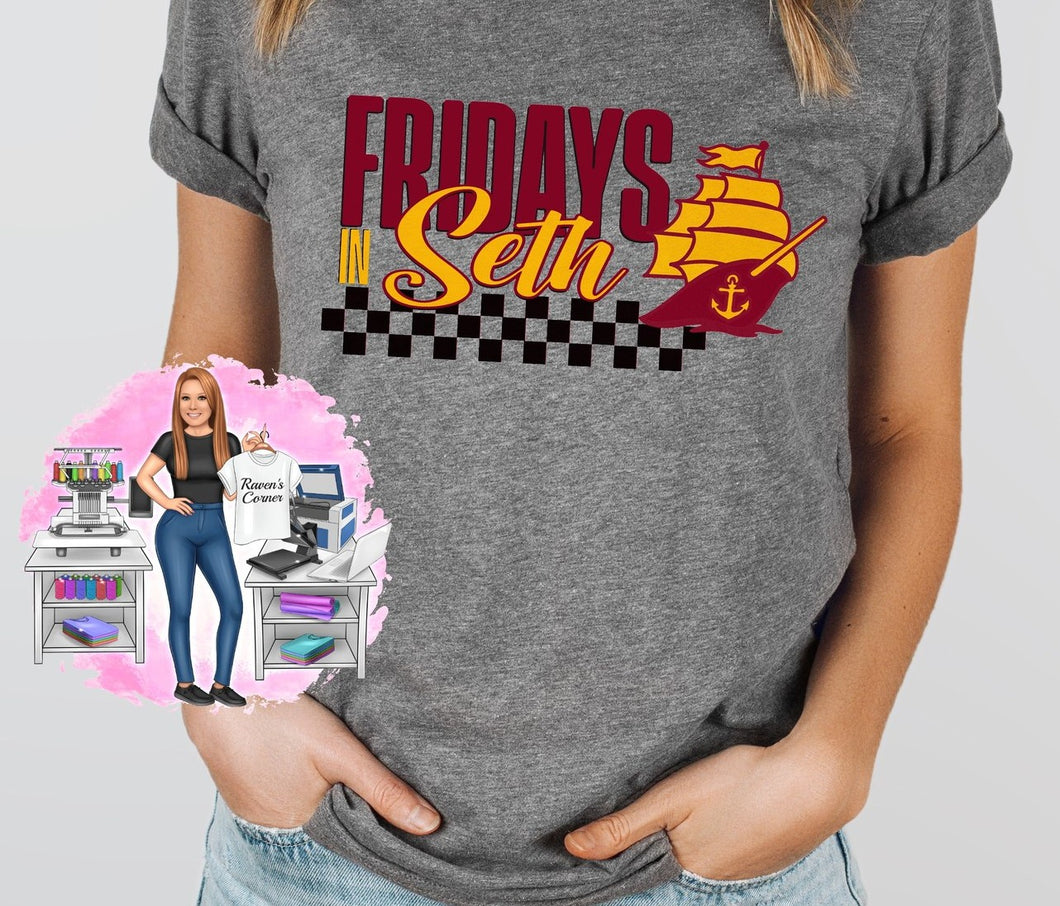 Sherman Tide Friday's in Seth Tee