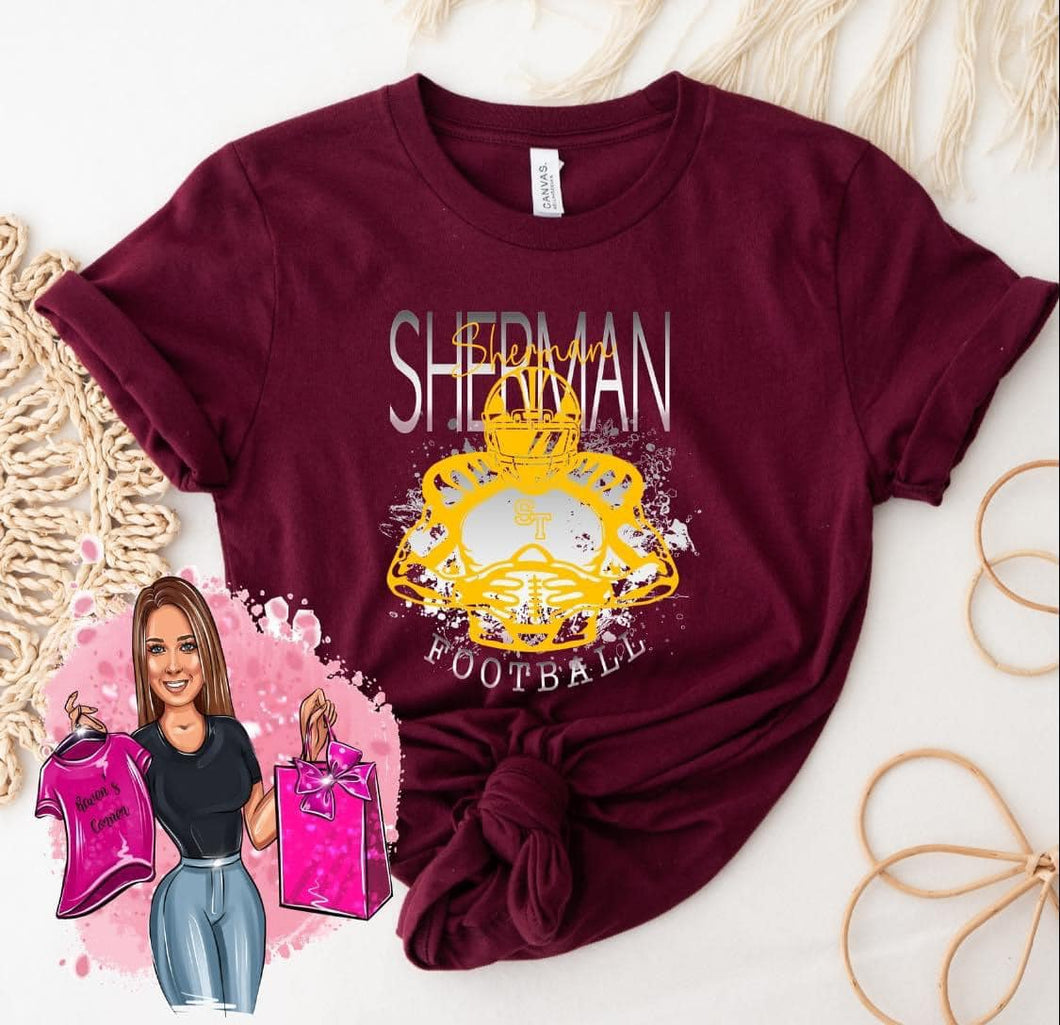 Sherman Tide Football Tee