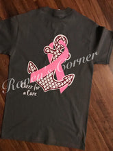 Load image into Gallery viewer, Sherman Tide Anchor w/ Breast Cancer Ribbon Tee
