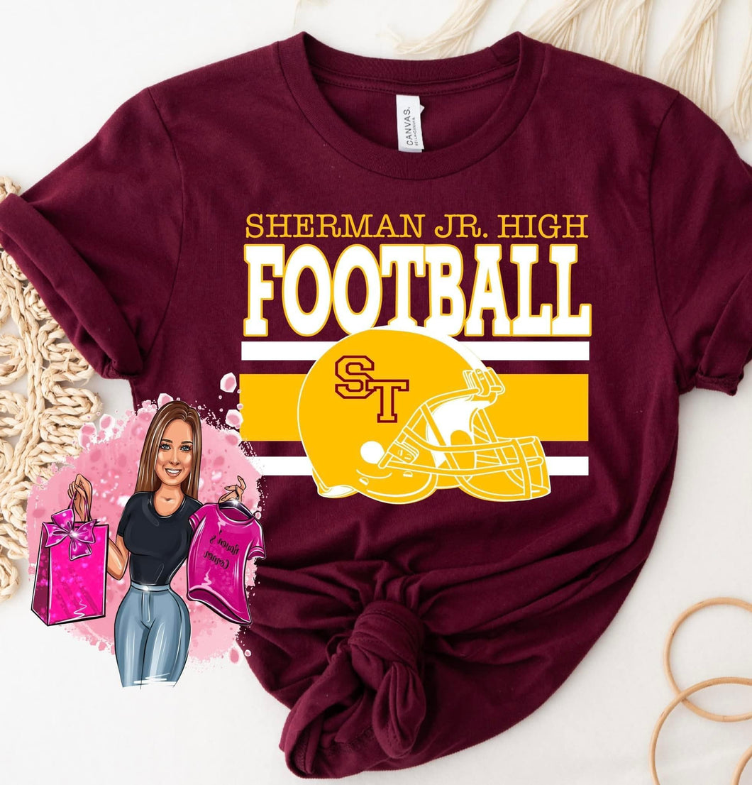 Sherman Jr. High Football Tee