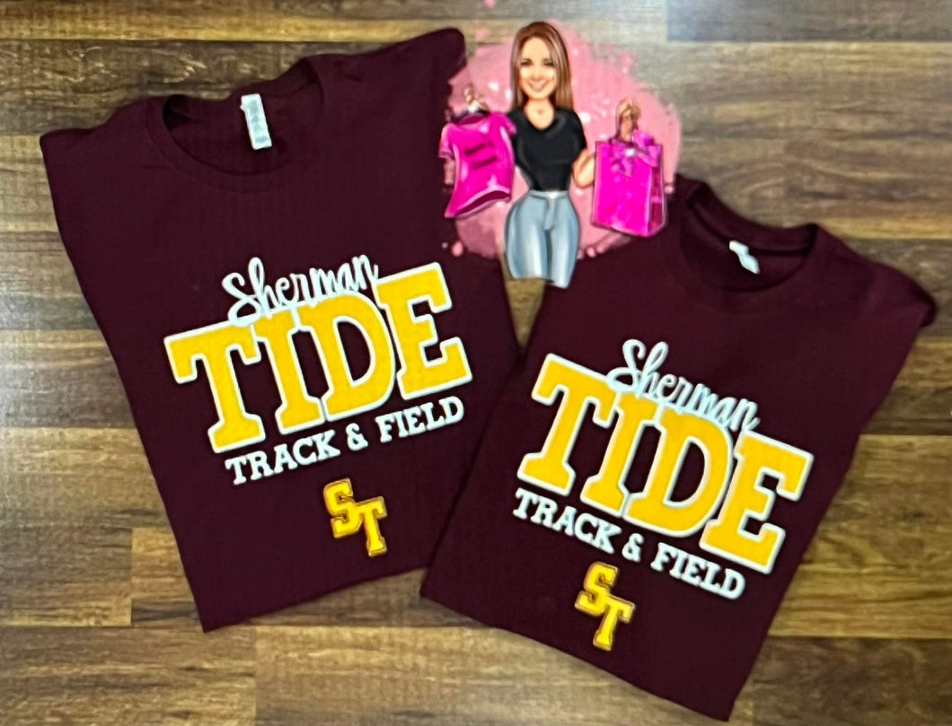 Sherman Tide Track & Field Tee
