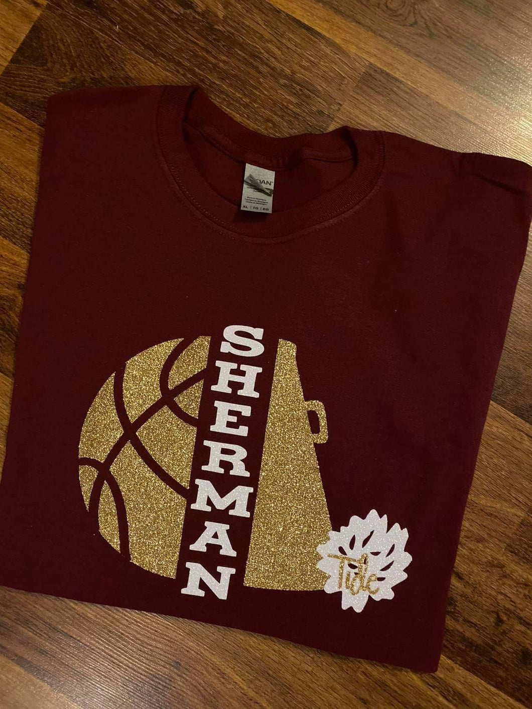 Sherman Basketball & Cheer Tee