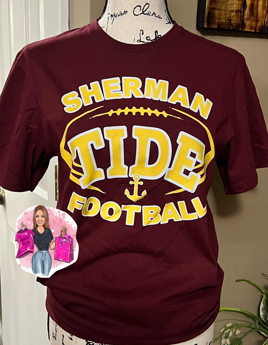 Sherman Tide Football Tee