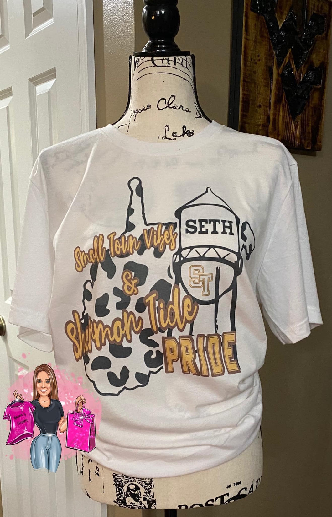 Small Town Vibes and Sherman Tide Pride Tee