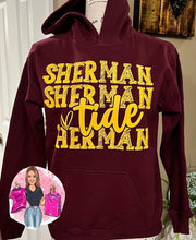 Load image into Gallery viewer, Sherman Tide Repeating w/ Heart Tee
