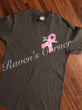 Load image into Gallery viewer, Sherman Tide Anchor w/ Breast Cancer Ribbon Tee
