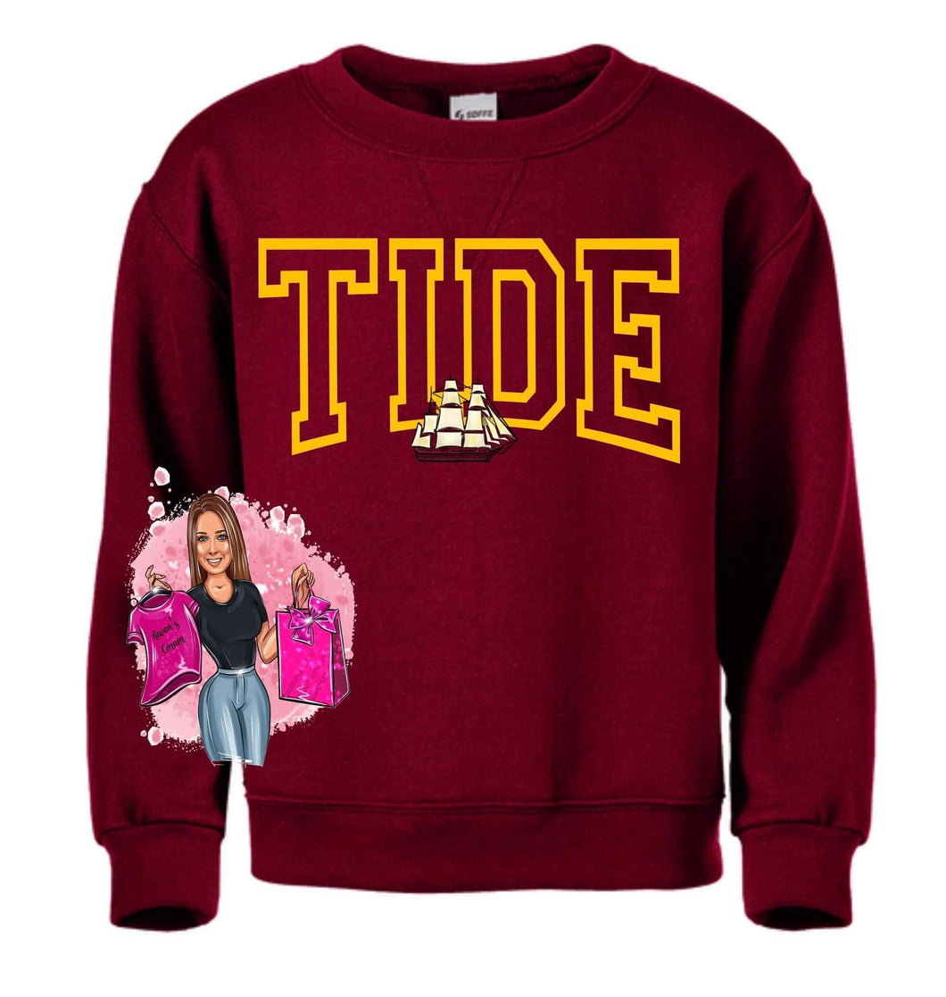 Tide w/ Old School Ship Tee