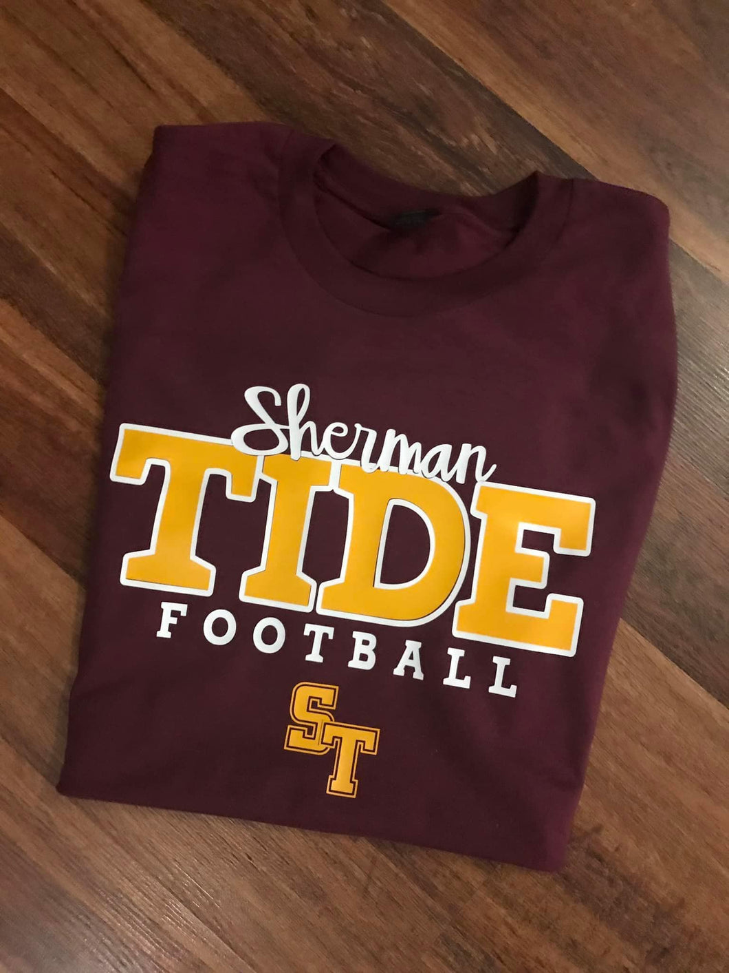 Sherman Tide Football Tee