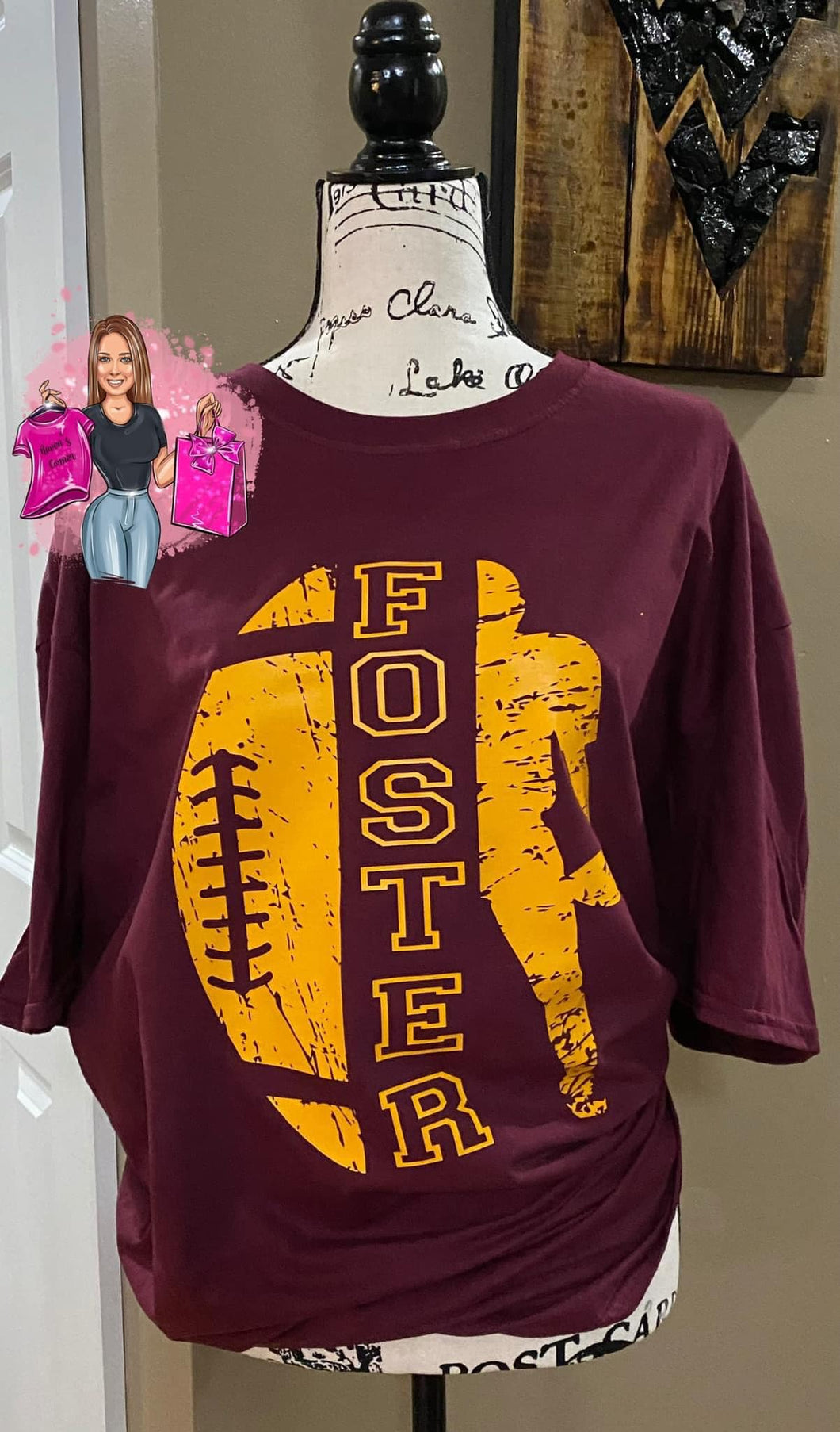 Football w/ Name Tee