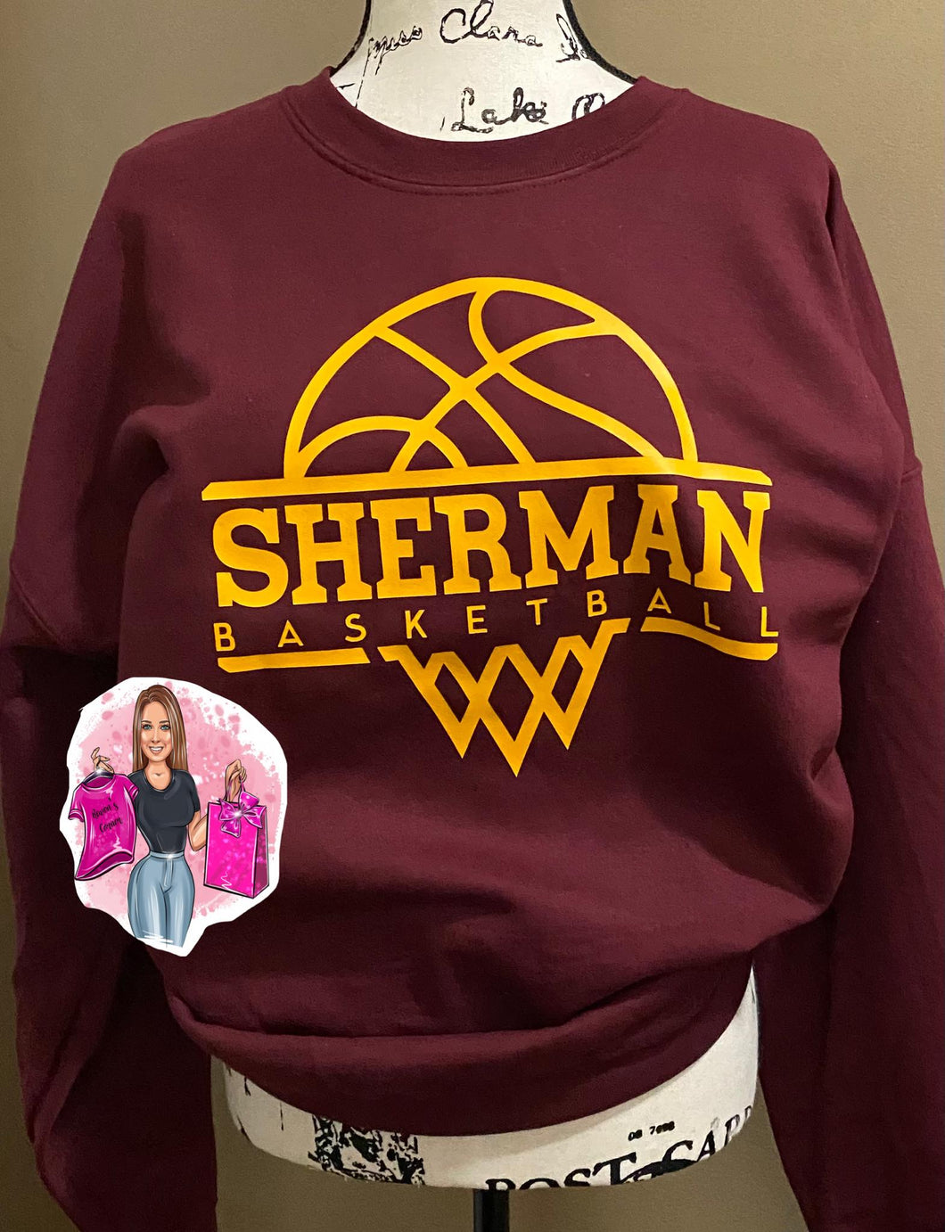 Sherman Basketball Tee