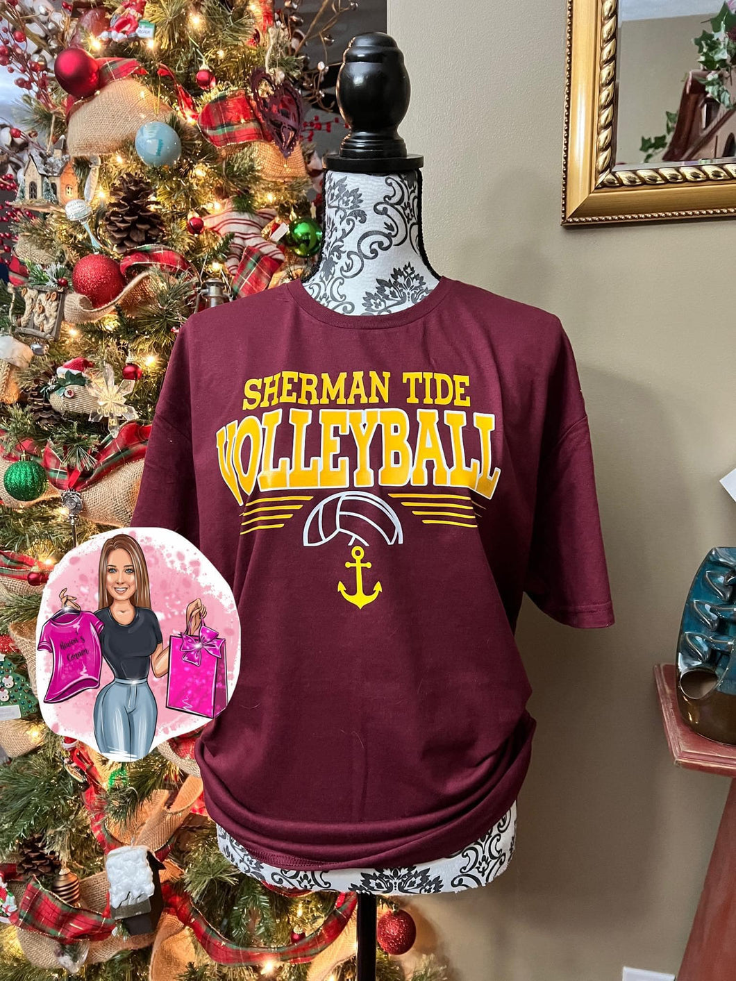 Sherman Tide Volleyball Tee
