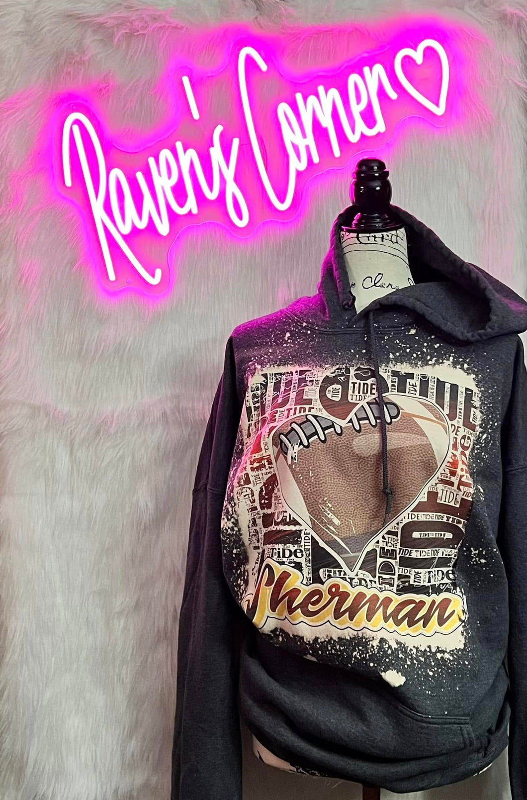 Sherman Football Heart Tee